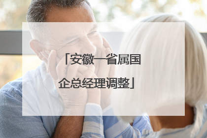 安徽一省属国企总经理调整
